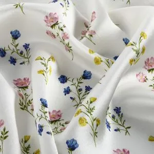 Штампана свилена тканина шармеа